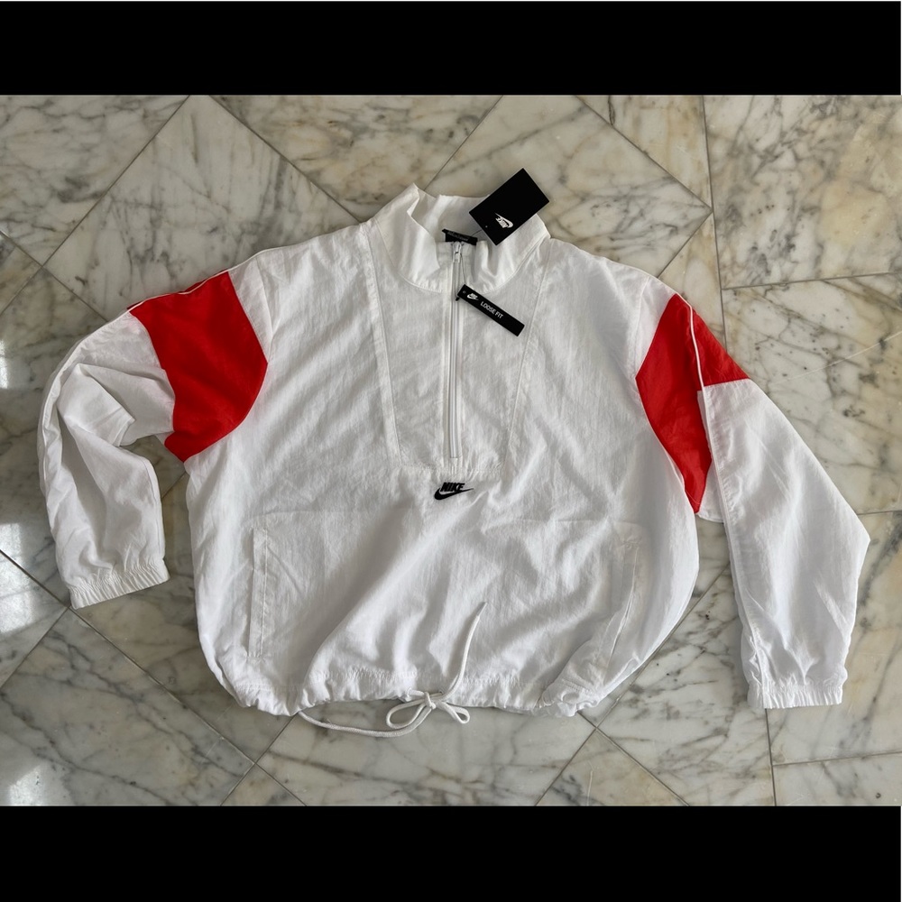 Nike nylon track anorak jacket half-zip Large NWT